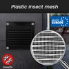 Repa Market 2-Pack 12x4 Inch Air Vent Cover/Black Galvanized Steel
