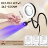 AORAEM LED UV Nail Lamp: Double-Headed Gooseneck U V Lamp