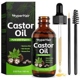 Choppie Clean And Organic Castor Oil, Cold Pressed Unrefined For Hair, Eyelashes, Eyebrow Growth, Essential Oil, Massage Oil, Hair Nourishing Oil, Deep Massage & Moisturizing For Body