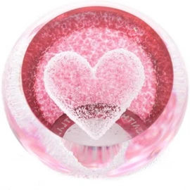 Ruby Heart Paperweight