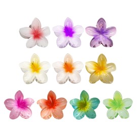 10 pieces frangipani hairpin, cute hairpin, flower hair pin, mini hairpin, beach party hairpin, girl flower hair pin.