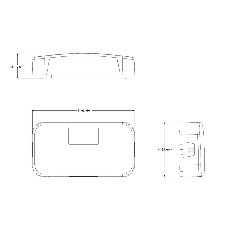 Lumitronics Red Surface Mount Light, Stop/Turn/Tail/Backup for RV, Trailer, Camper,