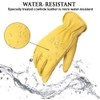 Intra-FIT Water-Resistant Cowhide Leather Driver Gloves Garden Gloves, Perfect for