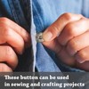 12pcs Snap Fastener Buttons Rust-Proof Metal Sew-On Press Studs for