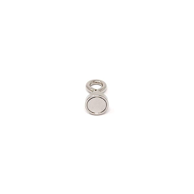 Neodymium Machine Lathed Clamping Magnet with M4 Eyebolt for Holding,
