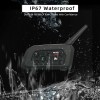 2 Pack V6 Motorcycle Helmet Bluetooth Intercom Headset 1200m 6