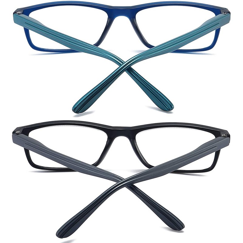 RaoOG Reading Glasses for Men/Women with Spring hinges 1.00 Blue