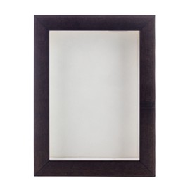 3x4 Shadow Box Frame Mahogany Brown | 1" Depth of Usable Space| Vertical or Horizontal Display | Interior Size 3x4 or 4x3 in| UV Resistant Acrylic, Acid-Free Backing, Wall Hangers | Made in USA