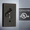 TayMac TC100Z Weatherproof Toggle Cover, 1-Gang, Vertical Device Mount, Bronze