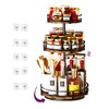 Heavy-Duty 3-Tier Lazy Susan Organizer, Adjustable to Different Heights, Countertop