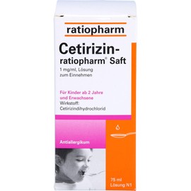 Cetirizin-ratiopharm Juice Anti-Allergic 75 ml Solution