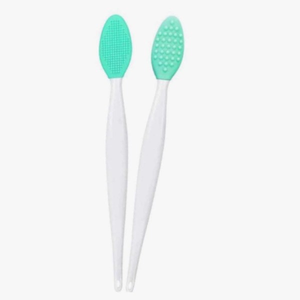 BUFFER® 2 Adet Dudak Burun Fırçası Peeling Etkili Gözenek Siyah