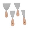 4 Pcs Putty Knife Scrapers Stainless Steel Spackle Knife Metal