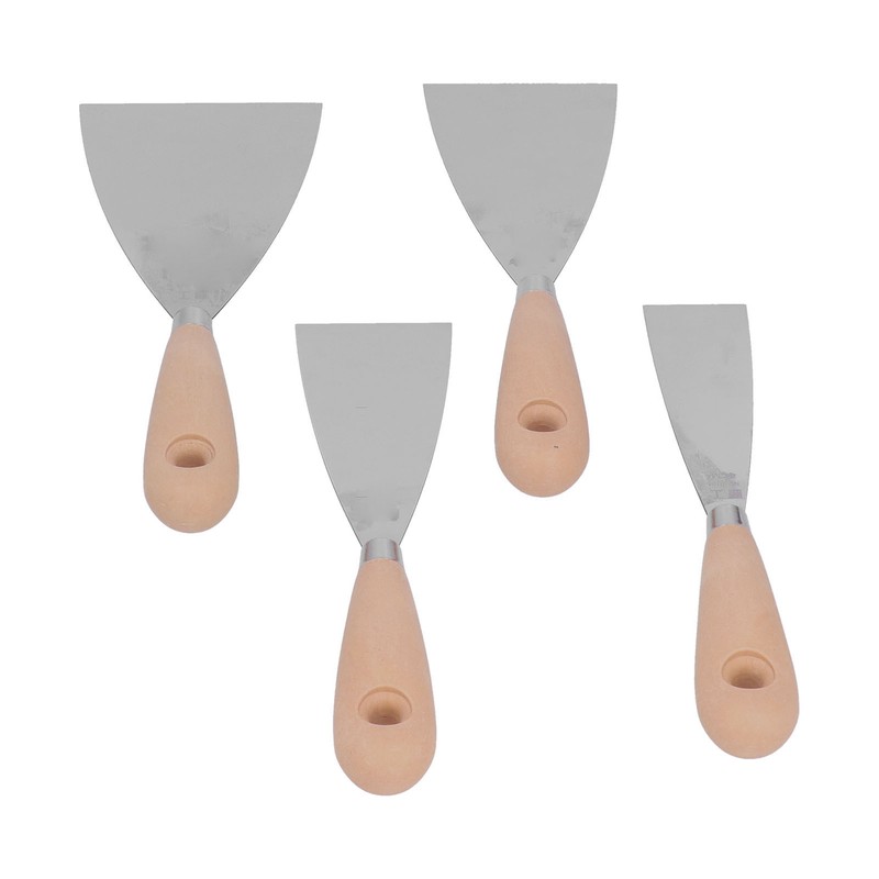 4 Pcs Putty Knife Scrapers Stainless Steel Spackle Knife Metal