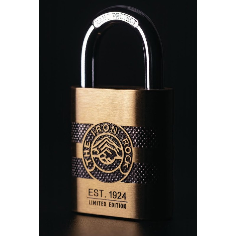 ABUS Brass Padlock 83/45 Iron Rock Anniversary Lock with 10