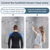 BRIGHT SHOWERS Brass Shower Arm Extender for Rain and Handheld