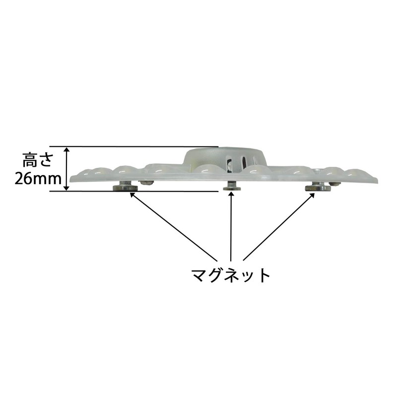 Round Fluorescent Circline Replacement LED Light Module, Magnetic, Diameter 6.5