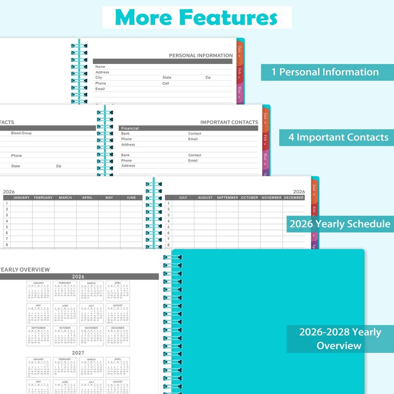 2026 Monthly Planner - January 2026 - December 2026, 12
