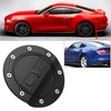 Fuel Door Cover Gas Tank Cap Lid Black Fit for