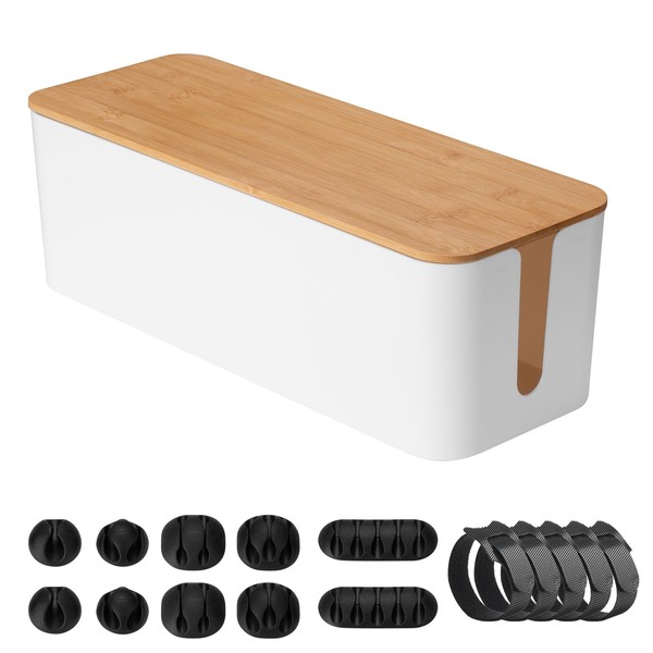 Cable Box, Wiring Hidden, Power Strip & Cable Receptacle Box,