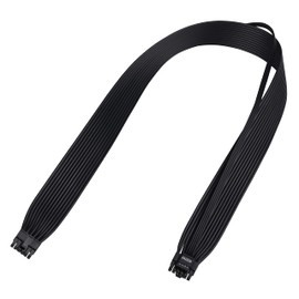 PCIe 5.0 Cable, 16AWG ATX 3.0 12VHPWR PCIE Cable, 600W Male to Male 16 (12+4) Pin PCIE5 Cable for RTX 4090TI, 4080TI, 3090TI, Compatible for MSI, Gigabyte, GameMax, Thermaltake Power Supply, Black