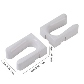 Fenteer 2Pcs Wall Mount Boot Racks,Holder Brackets,Easy to Install,Boot Wader Hangers,Organizer for Entryway Home,RV Storage,Cabinets