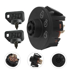 Ignition Starter Switch Replaces Toro Exmark 117-2221, Ignition Switch Ignition Starter Start Switch Ignition Key, Compatible Ignition Switch and Key Replacement Lawn Tractor