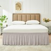 Biscaynebay Wrap Around Bed Skirts for Queen Beds 14" Drop,