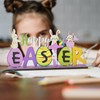 iwiio Easter Table Decorations, Happy Easter Wooden Sign, Easter Table