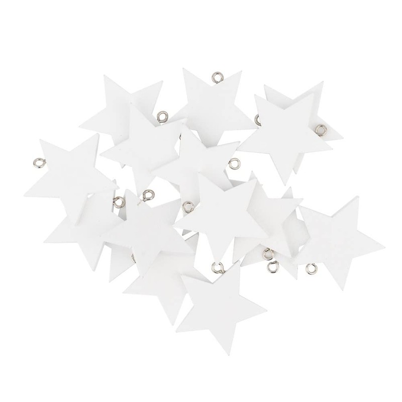 Ideen mit Herz Wooden Stars for Hanging, Diameter 3.8 cm,