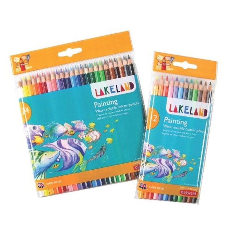 Derwent Lakeland Watercolour Painting Pencils, Set of 24, School or