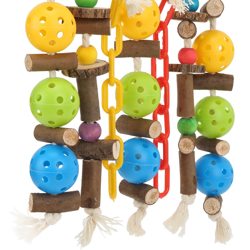 Wooden Parrot Chewing Blocks Safe Bite Resistant Large Parrot Bite