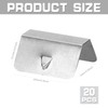 20 Pcs Wind Deflector Clips - Stainless Steel Windshield Clips
