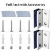 Alise Glass Shelf Brackets 2Pcs, Adjustable Shower Glass Clamps, Heavy