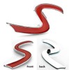 MOOSUNGEEK: S Car Emblem Mini Car Grille Emblem for Mini
