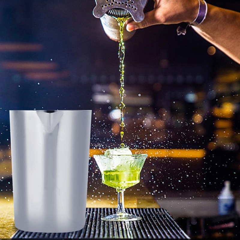Stainless Steel Cocktail Shaker Mixer Drink Mixing Glass Bartender DIY