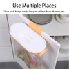 SEIWEI Portable Hanging Trash Bag Holder with Lid Kitchen Cabinet