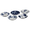 Saikai Pottery Hasami Ware Small Plate Carvery 19537 Blue 4.1