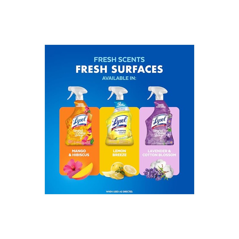 Lysol All Purpose Cleaner Spray, Multi-Purpose Disinfecting Spray, Kitchen &