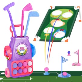 TOY Life Kids Golf Clubs 3-5, Kids Golf Set, Toddler Golf Clubs, Toddler Golf Set, Baby Golf Clubs, Golf Toy, Baby Golf Set, Kids Golf Cart Toddler Golf Sets 3-4 Years, Golf Kids Set