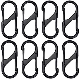 Mosquetón de Aluminio, Mini Clips de Mosquetón Doble, Mosqueton Llavero de Aluminio, Clips de Mosquetón, Llavero de montañismo Multifuncional para Correa de Perro para Acampar