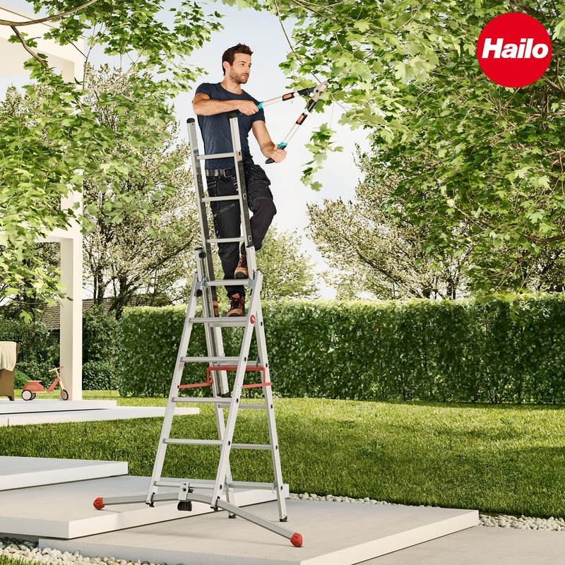 Hailo Foot Set for Spar 72 x 25 mm Black