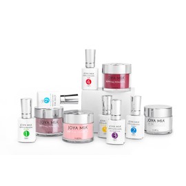 Joya Mia Beautiful Dipping Powder Starter Kit Powders,Top,Base,Activator,Bond,Vitamin Oil,Brush Saver (SKDP-4)
