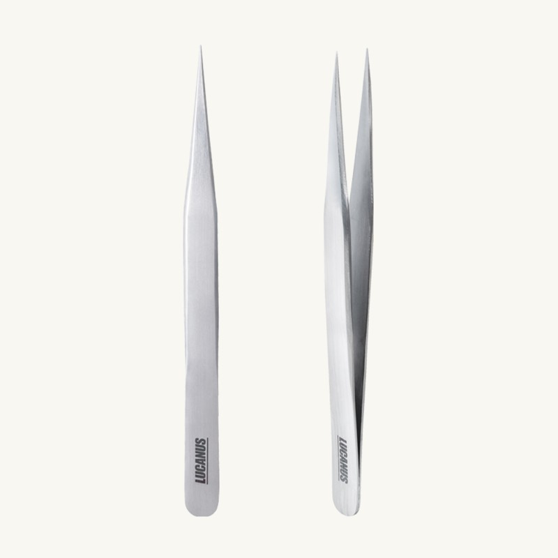 Lucanus tweezers eyelash tweezers tweezer straight professional P01 / 루카너스
