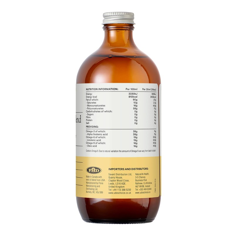 Udo's Choice Premium Natural Source of Vegan Omega 3, 6
