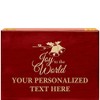 Crown Awards Joy to The World Rosewood Humidor Gift, Customize