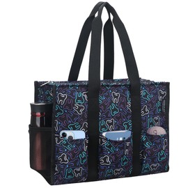 ABAMERICA - Bolsas de enfermería para el trabajo, bolsa de enfermería con múltiples bolsillos, impermeable, organizador con cierre, bolsa clínica para estudiantes de enfermería, A20- Dental, Large