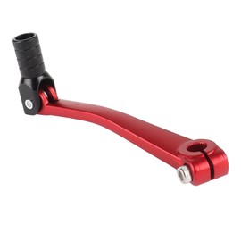 Asecupdat Folding Gear Shift Lever for 50cc 70cc 90cc 110cc 125cc Pit Dirt Bike SSR110 SSR125 TaoTao110 DS80 TTR50 Baja DR49 Kayo Roketa Motorcycle Parts (Black-Red)
