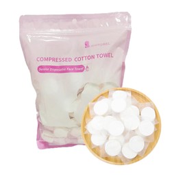 Aoyathrive 50 PCS Thickened Compressed Towel, Disposable Portable Travel Face Towel, Compressed Towel Tablets, Cotton Face Cloth, Travel Hand Water Wipes for Travel, Home, Camping, Hiking, Sport, Beauty Salon