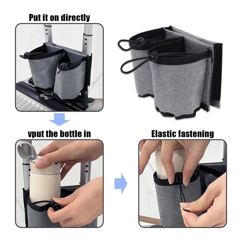 1 Suitcase Cup Holder, Luggage Accessories, Storage Hanging Bag, Suitcase